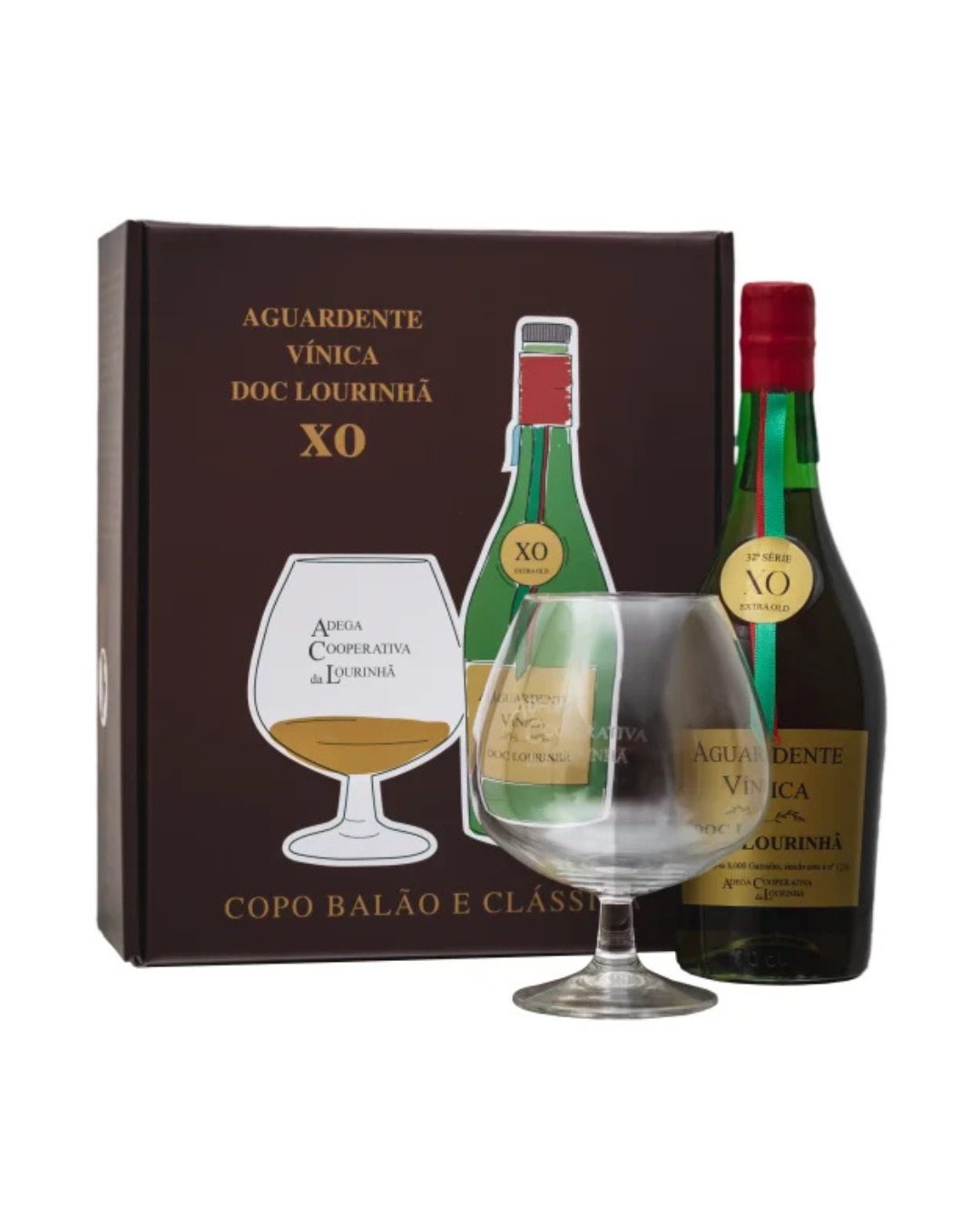 Aguardente Lourinhã X.O. Clássica + Copo