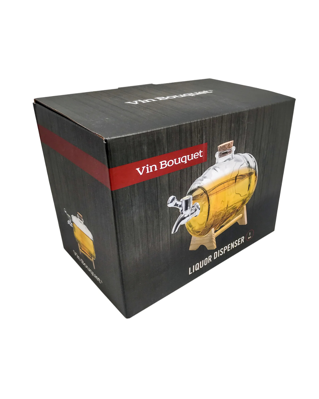 Crystal Liquor Dispenser Barrel - 1 liter