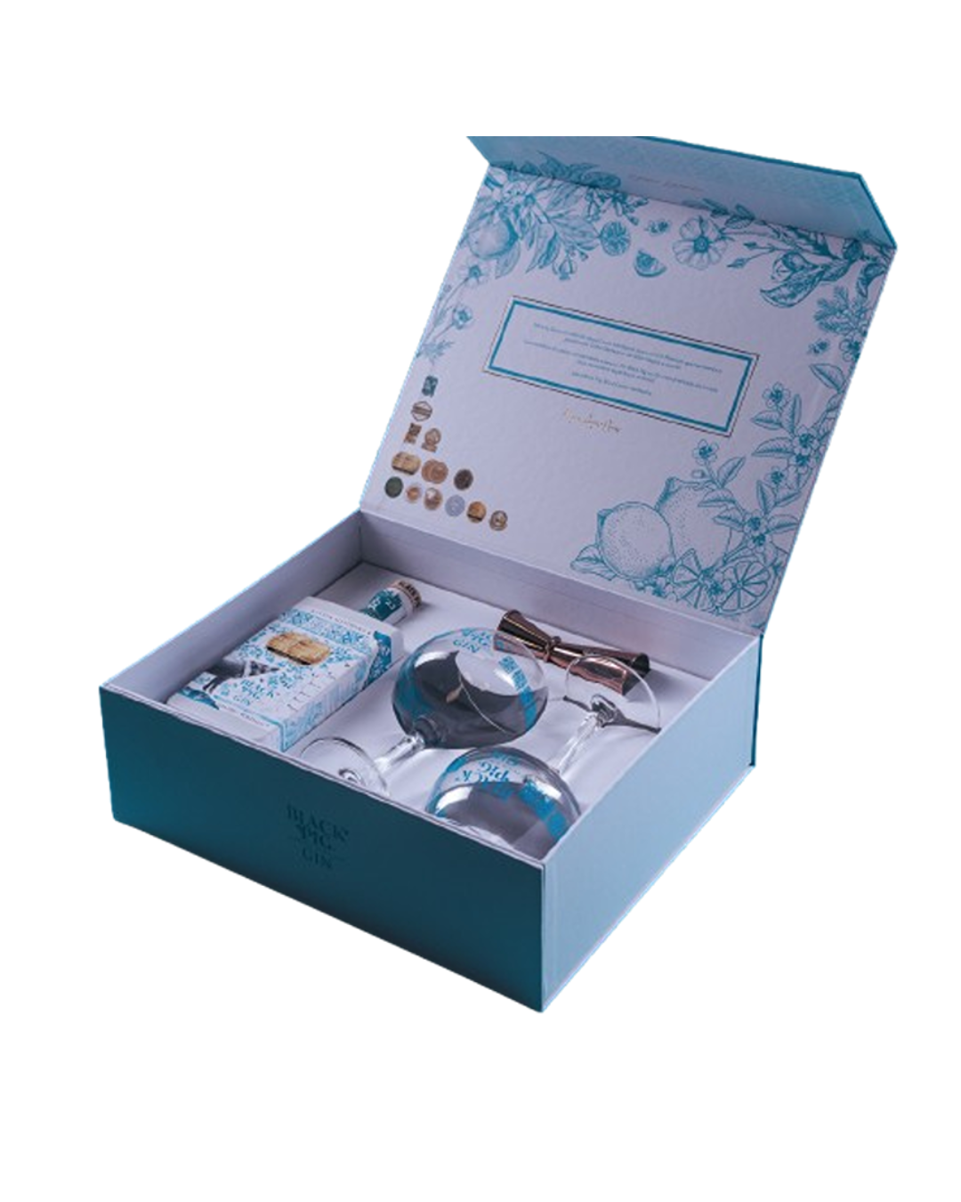 Gin Black Pig 1 Garrafa + 2 Copos + Medidor