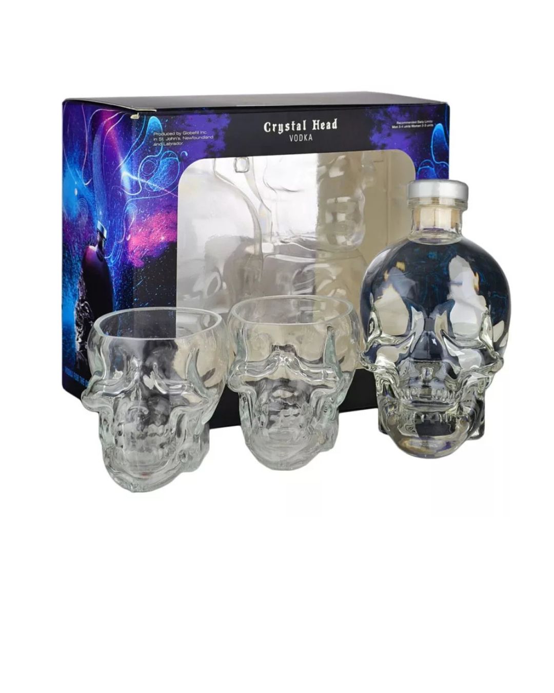 Vodka Crystal Head + 2 ShotGlasses