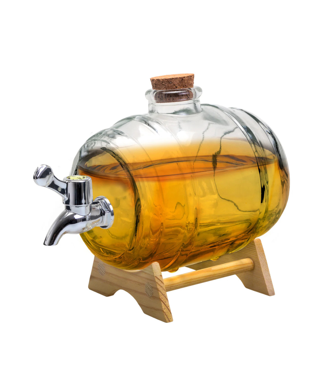 Crystal Liquor Dispenser Barrel - 1 liter